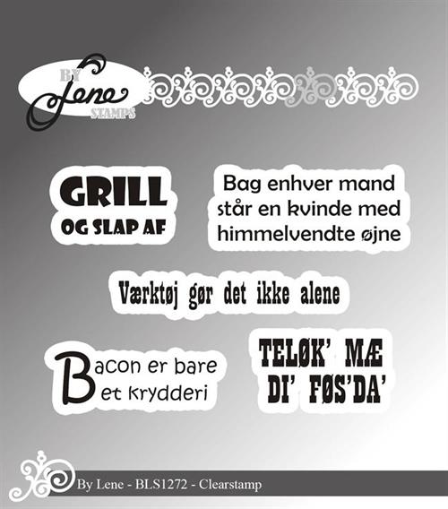 By Lene Danske tekster Største 4,5x1,7cm